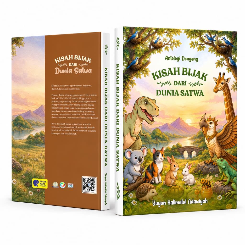 Sampul buku Kisah Bijak dari Dunia Satwa (Antologi Dongeng) oleh Yuyun Halimatul A
